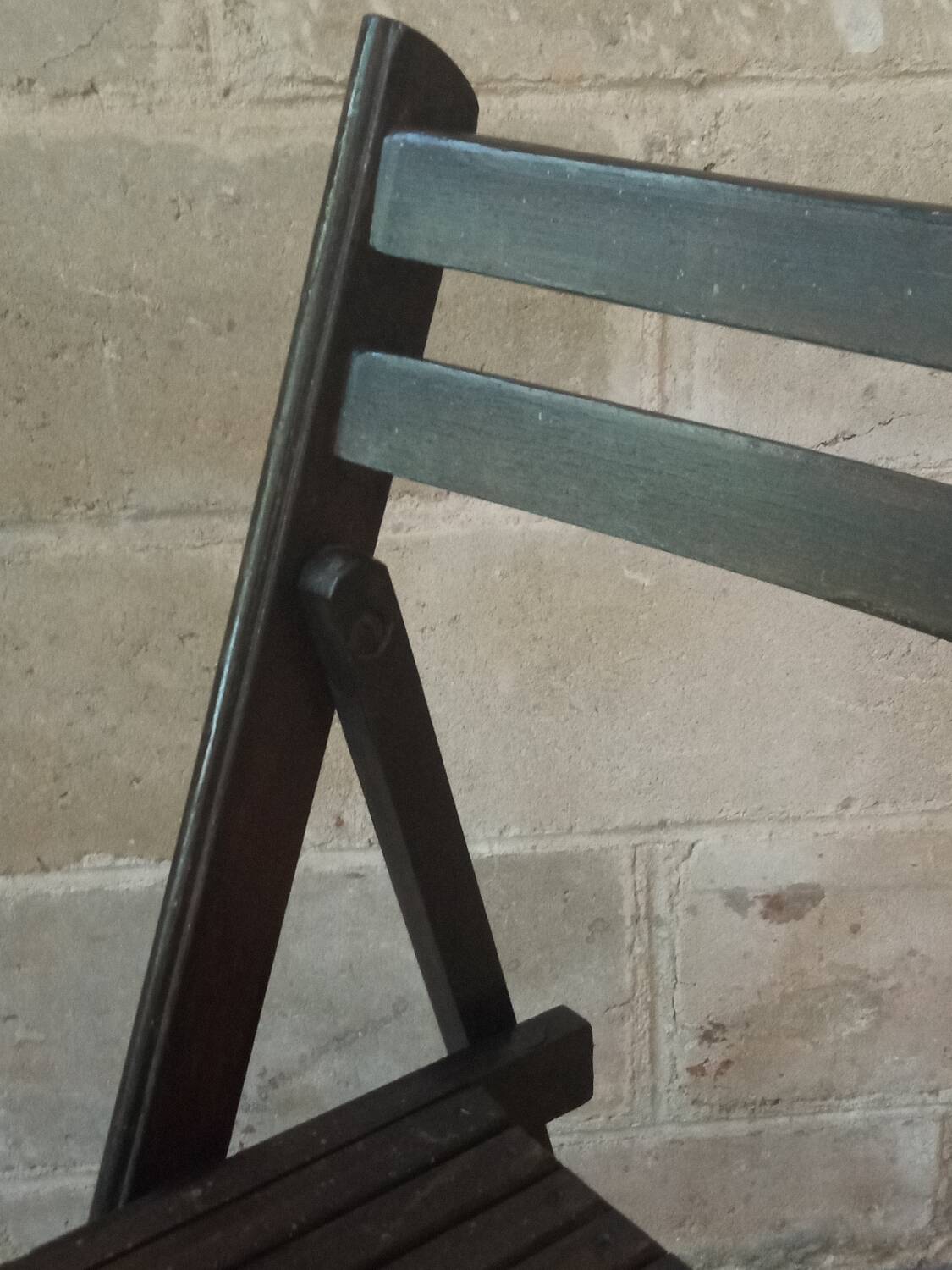 Vintage wooden folding chair