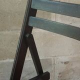 Chaise vintage pliante en bois