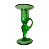 Biot glass candle holder