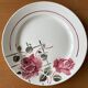 6 antique flat plates in faience from badonviller
