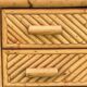 Auxiliary bar cabinet in natural bamboo with glass top - 1960s