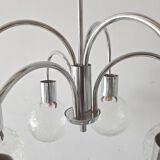 Vintage 1970s 6-ball chandelier