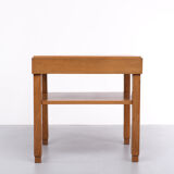 Dutch art deco oak side table 1930s