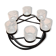 Photophore couronne métal