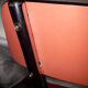Paire de chaises en formica rouge pastel vintage