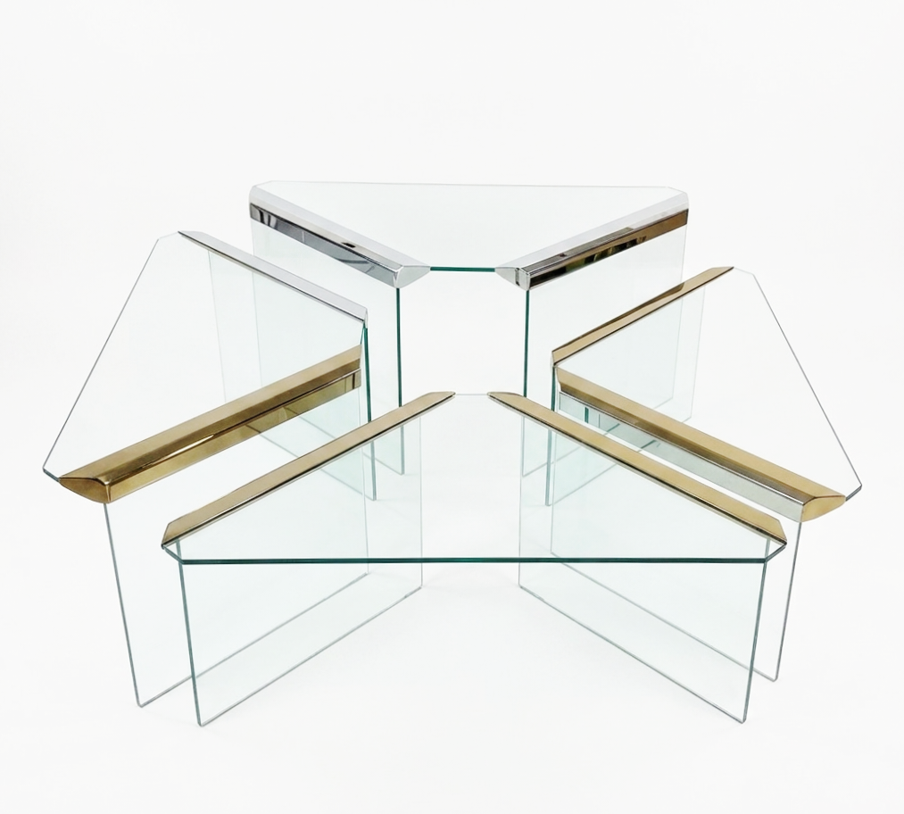 Set of 4 nesting tables, Pierangelo Galotti – Circa 1970