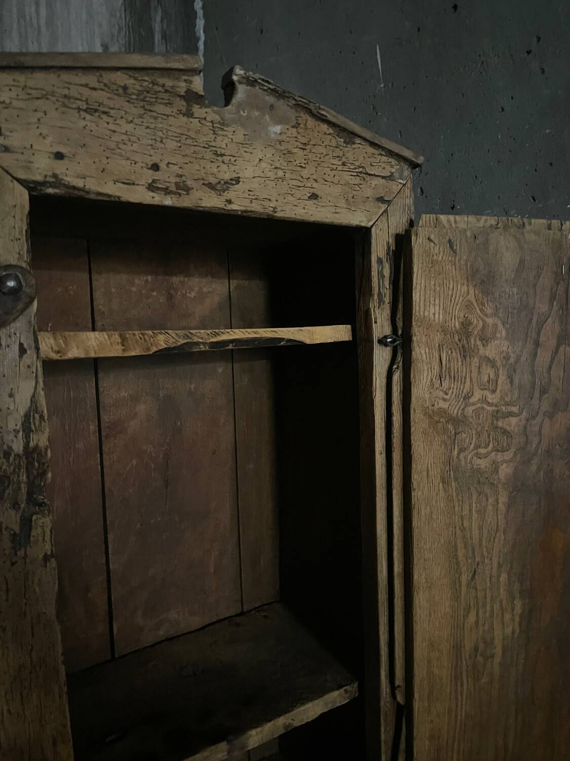 18th century rustic cabinet, Spanish folk art