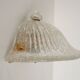 Wall lamp, Murano glass, Italian design, 1970s, manufacture: Italy