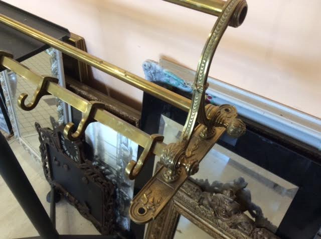Brass luggage rack
