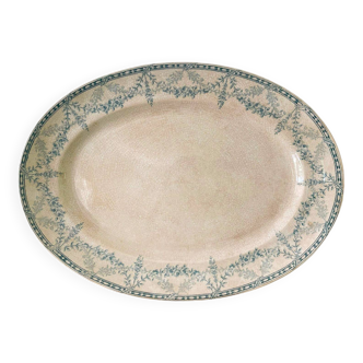 Antique earthenware dish: Creil and Montereau (Mignon service)