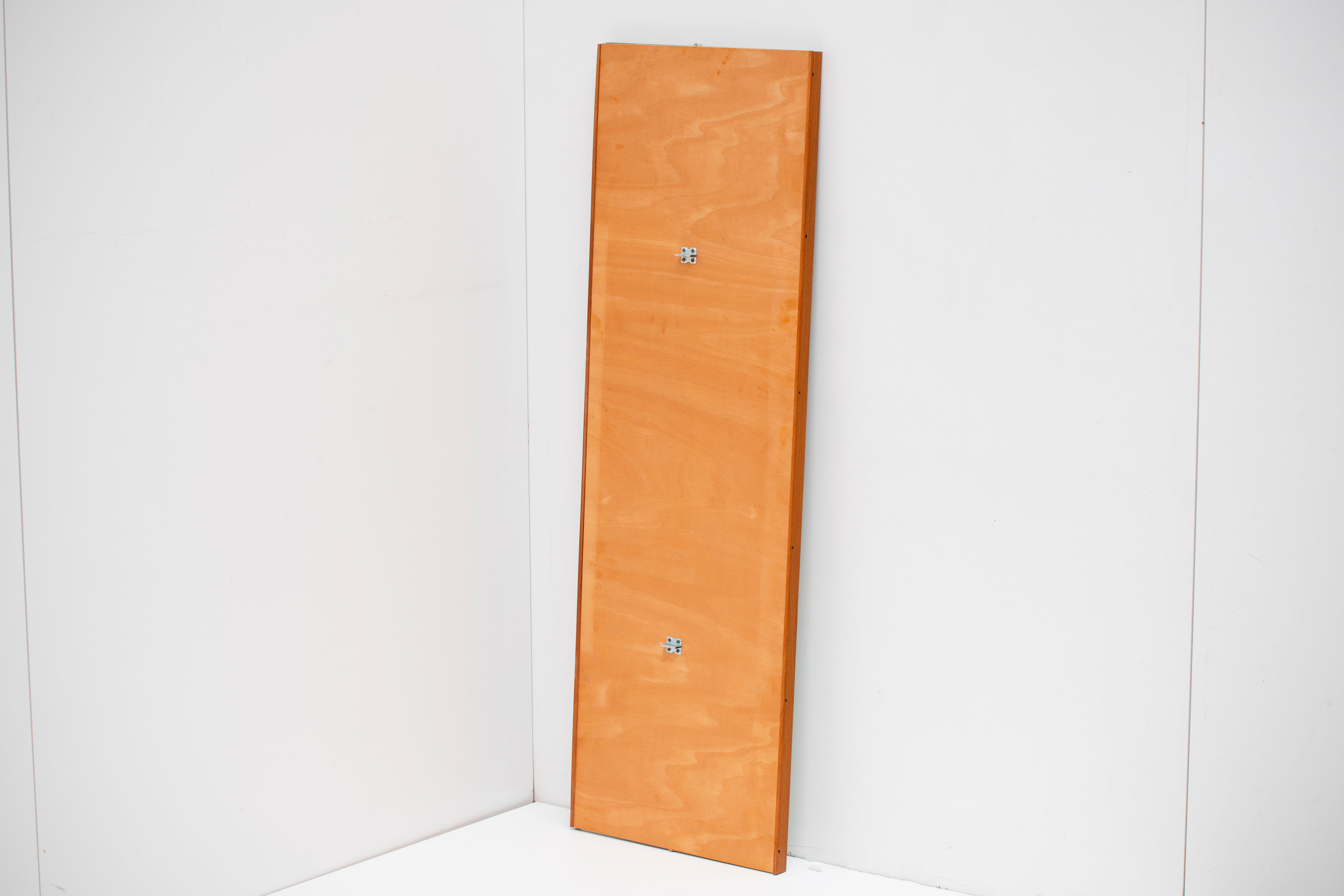 Scandinavian vintage rectangular teak mirror, 1960.