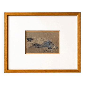 Henriette Deloras (1901-1941) – signed pastel – framed female nude