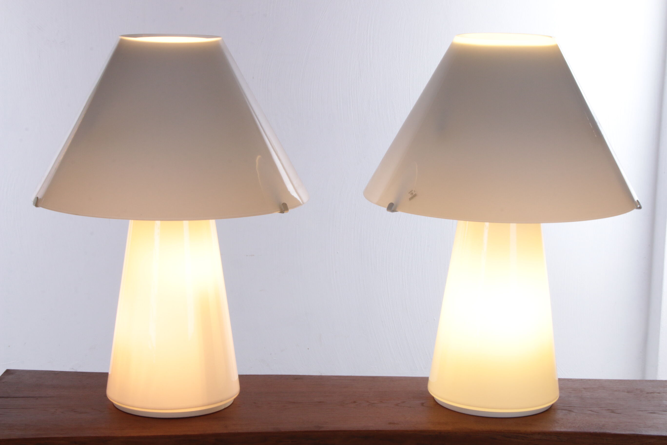 Set murano table lamps handmade, 1970s