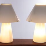 Set murano table lamps handmade, 1970s