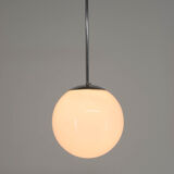 Chrome-plated minimalistic chandelier, 1930s