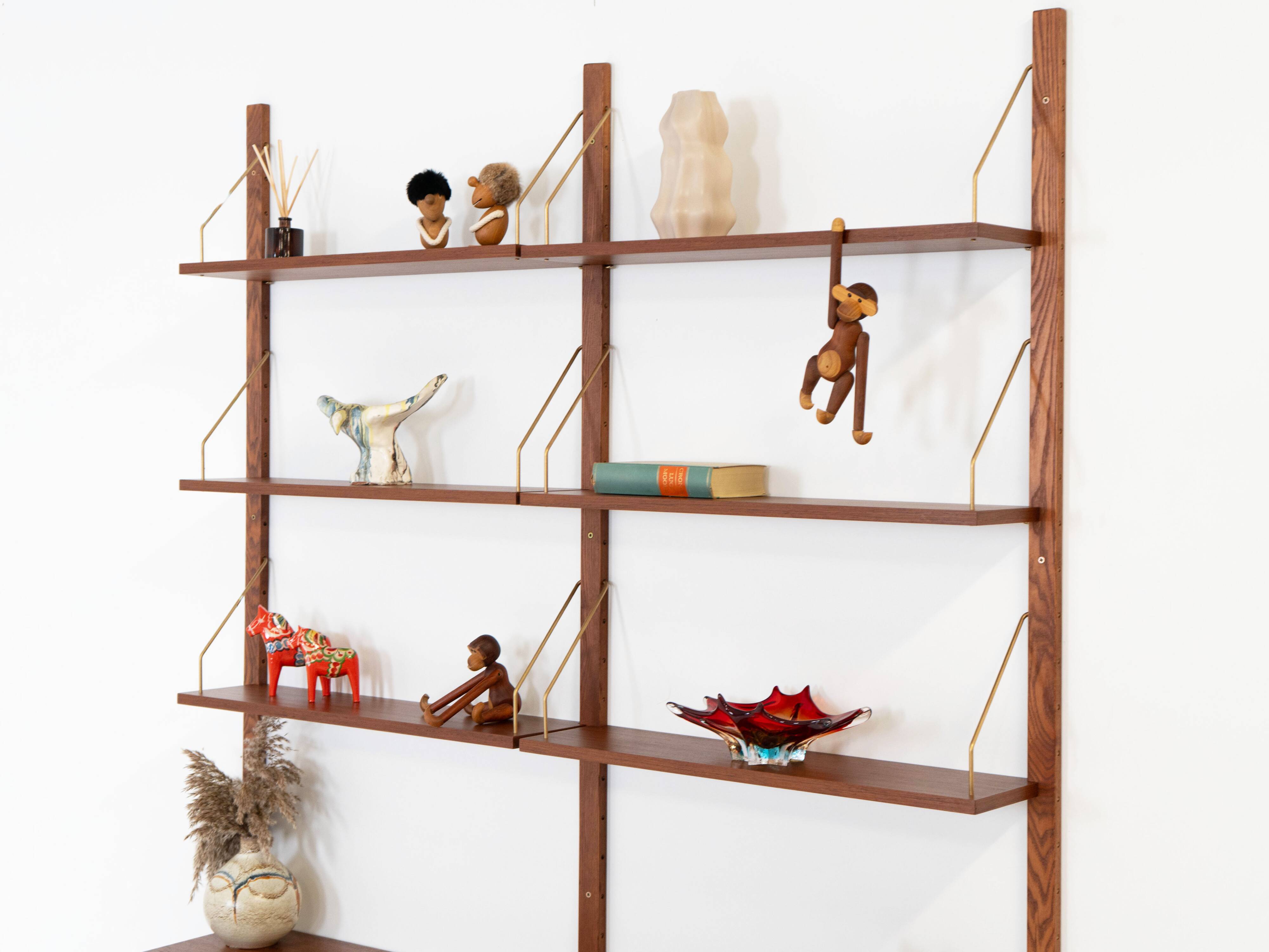 Teak modular shelving unit, Danish design, 1960s, made in Denmark