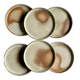 Flat stoneware plates