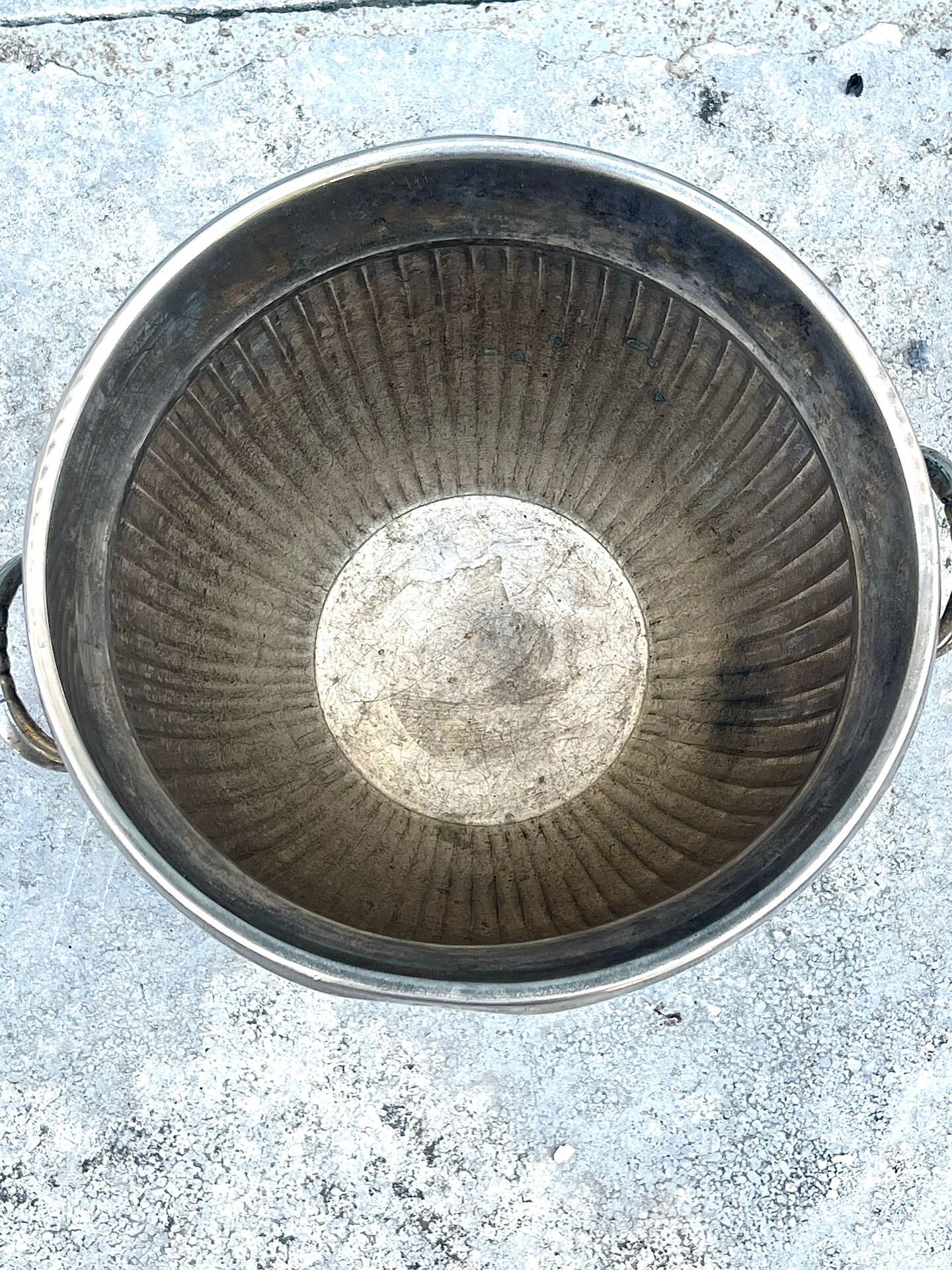 Silver Plated Champagne Bucket – Italian Empire Style Wine Cooler