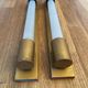 Pair of vintage modernist wall lamp, copper, France 1930