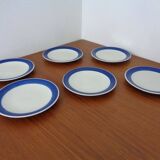 Swedish Stoneware Koka Plates by Hertha Bengtson for Rörstrand, 1960s, Set of 6