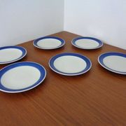 Swedish Stoneware Koka Plates by Hertha Bengtson for Rörstrand, 1960s, Set of 6