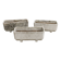 3 large rectangular stone planters