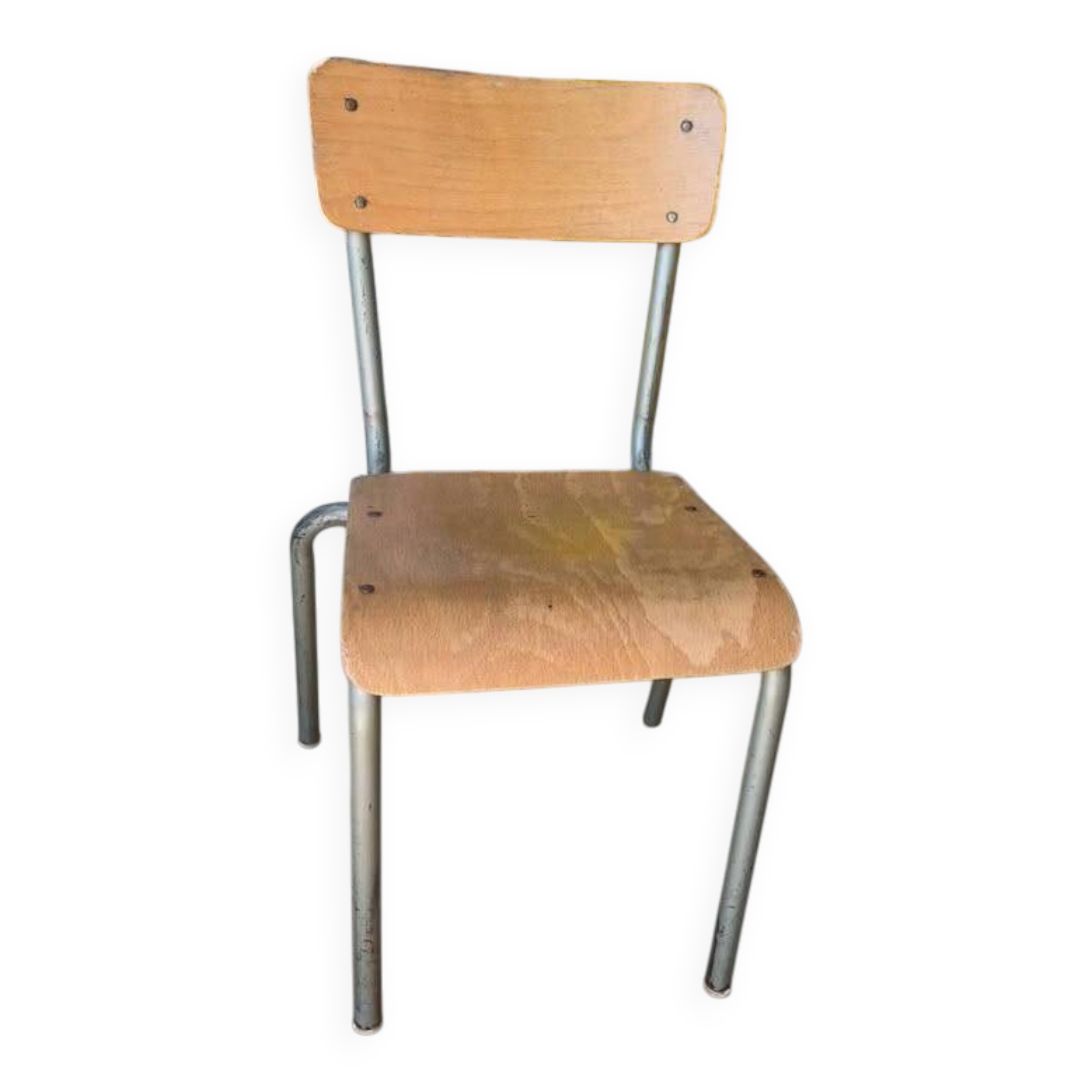 Chaise d'école vintage / industrielle