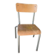 Chaise d'école vintage / industrielle
