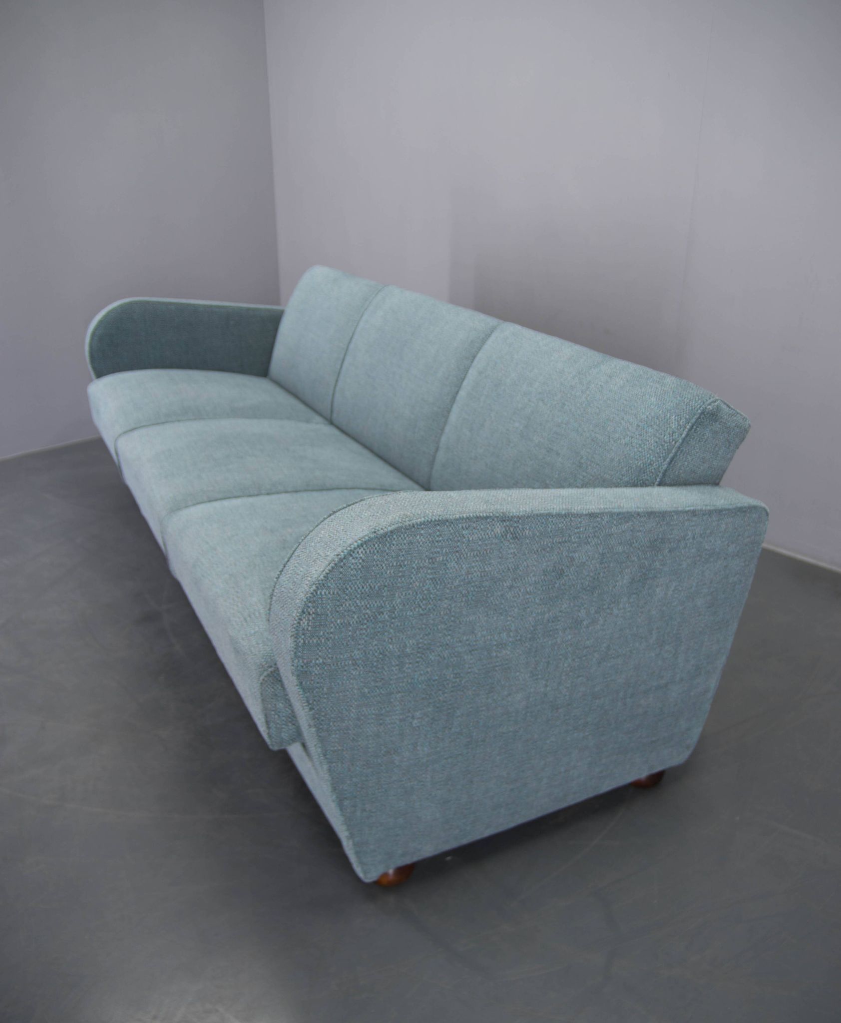 Newly Upholstered Art Deco Sofa / Folding Bed by Halabala, 1930s