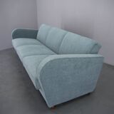 Canapé/lit pliant Art déco nouvellement rembourré par Halabala, années 1930