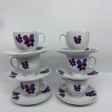 10 tasses et sous tasses 1970