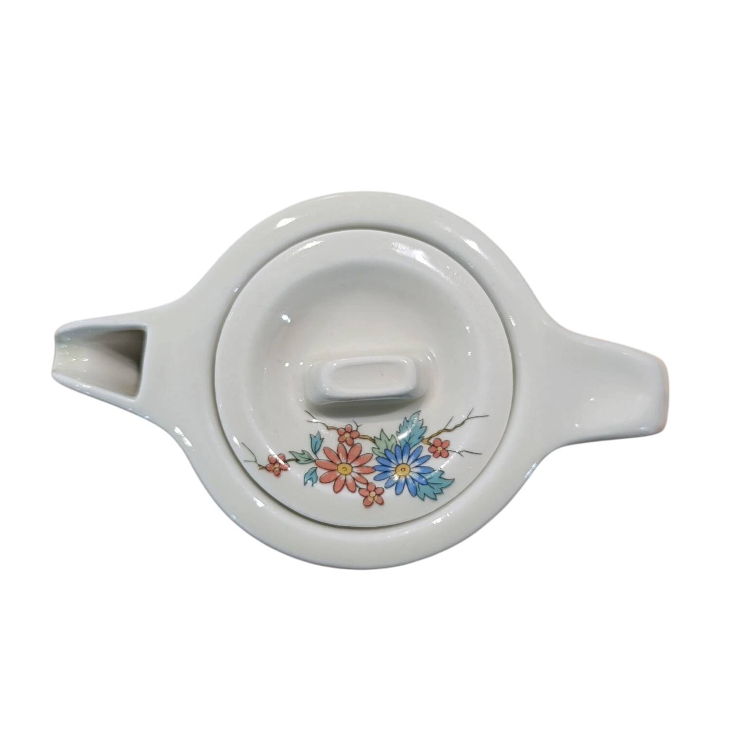 Pillivuyt individual teapot with Oriental decor