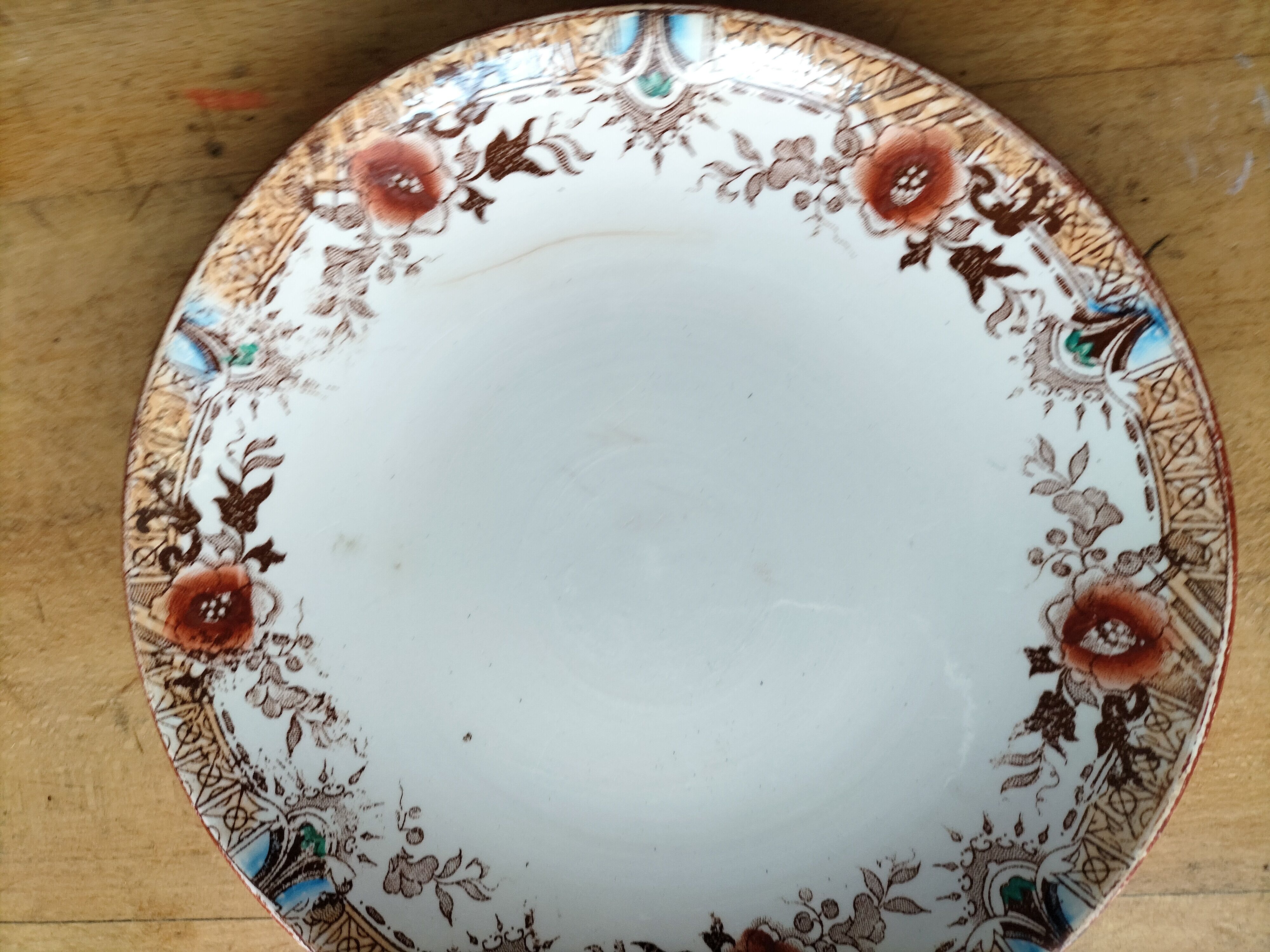 3 dessert plates sarreguemines