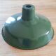 Vintage enamelled metal lampshade