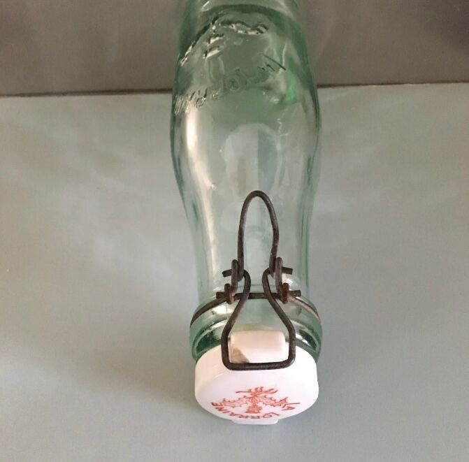 La lorraine bottle with porcelain stopper 1 liter vintage