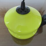 Hanging in yellow opaline 60 70 years