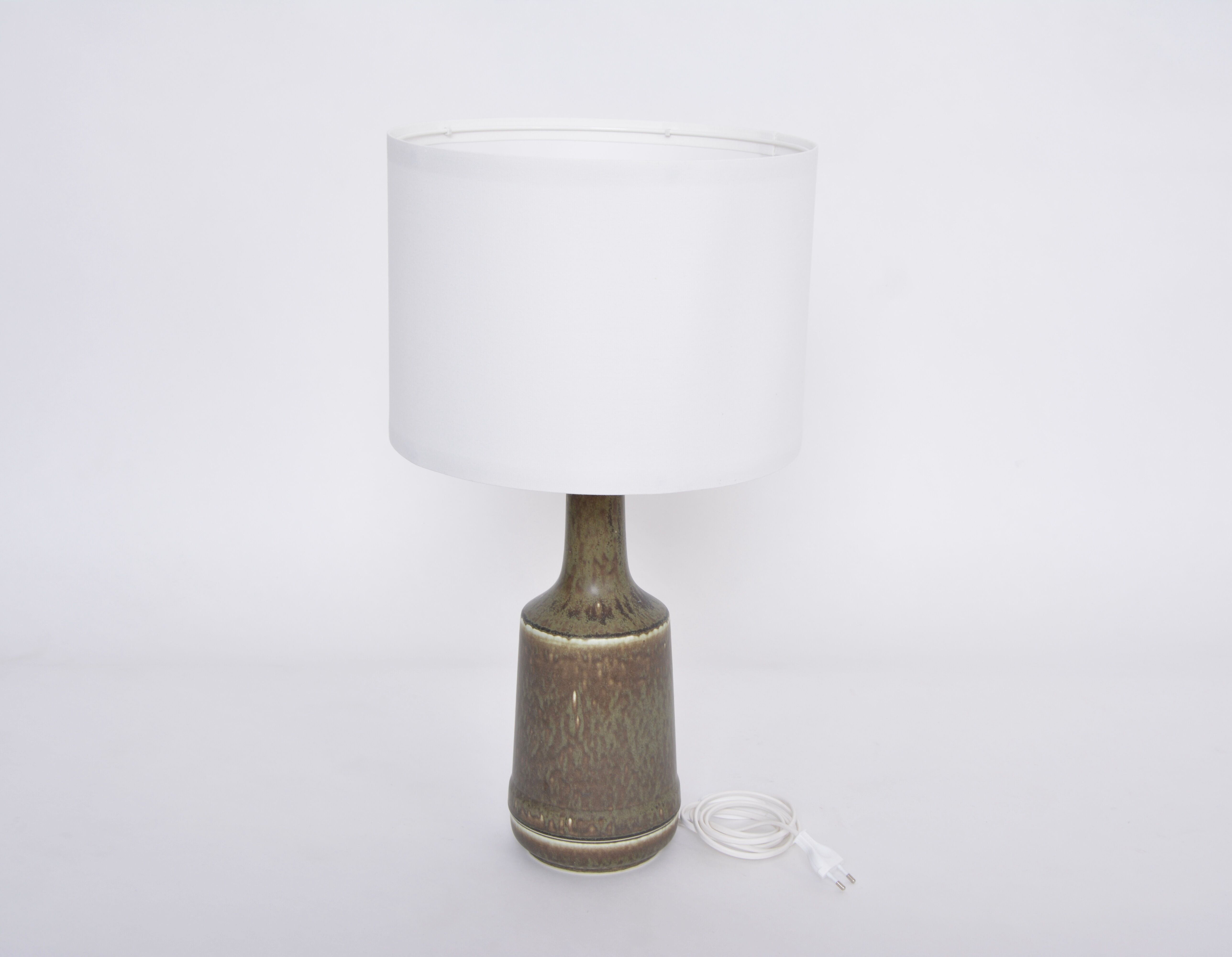 Danish mid-century modern ceramic table lamp by Desiree Stentoj