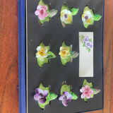 Porcelain flower name holders