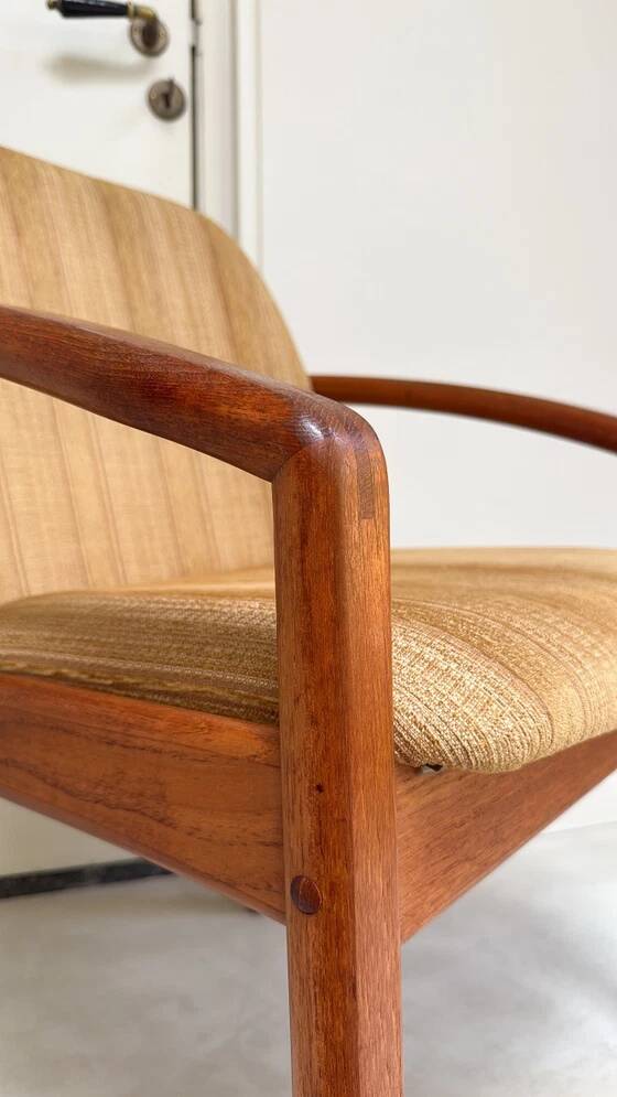 Vintage Danish solid teak wooden chair