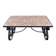 Vintage ceramic and wrought iron coffee table from around 1970.