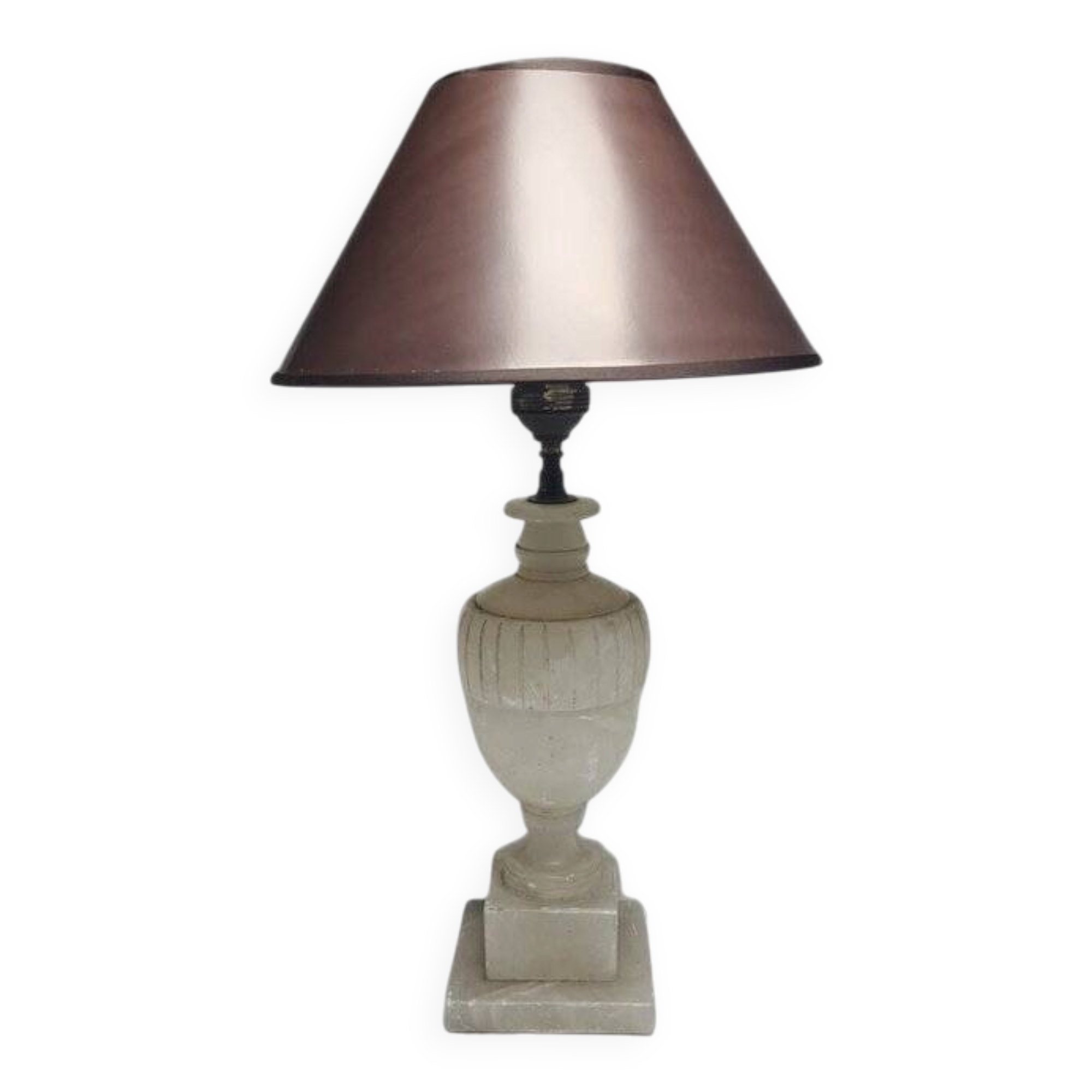 Art Deco alabaster bedside lamp, Belgium, 1950s