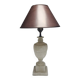 Art Deco alabaster bedside lamp, Belgium, 1950s