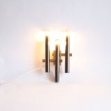 Chrome wall light by Sciolari for Boulanger, Belgium 1970s