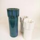 Modern Scandinavian set of 3 Konvex vases by Karin Björquist Gustavsberg, Sweden.