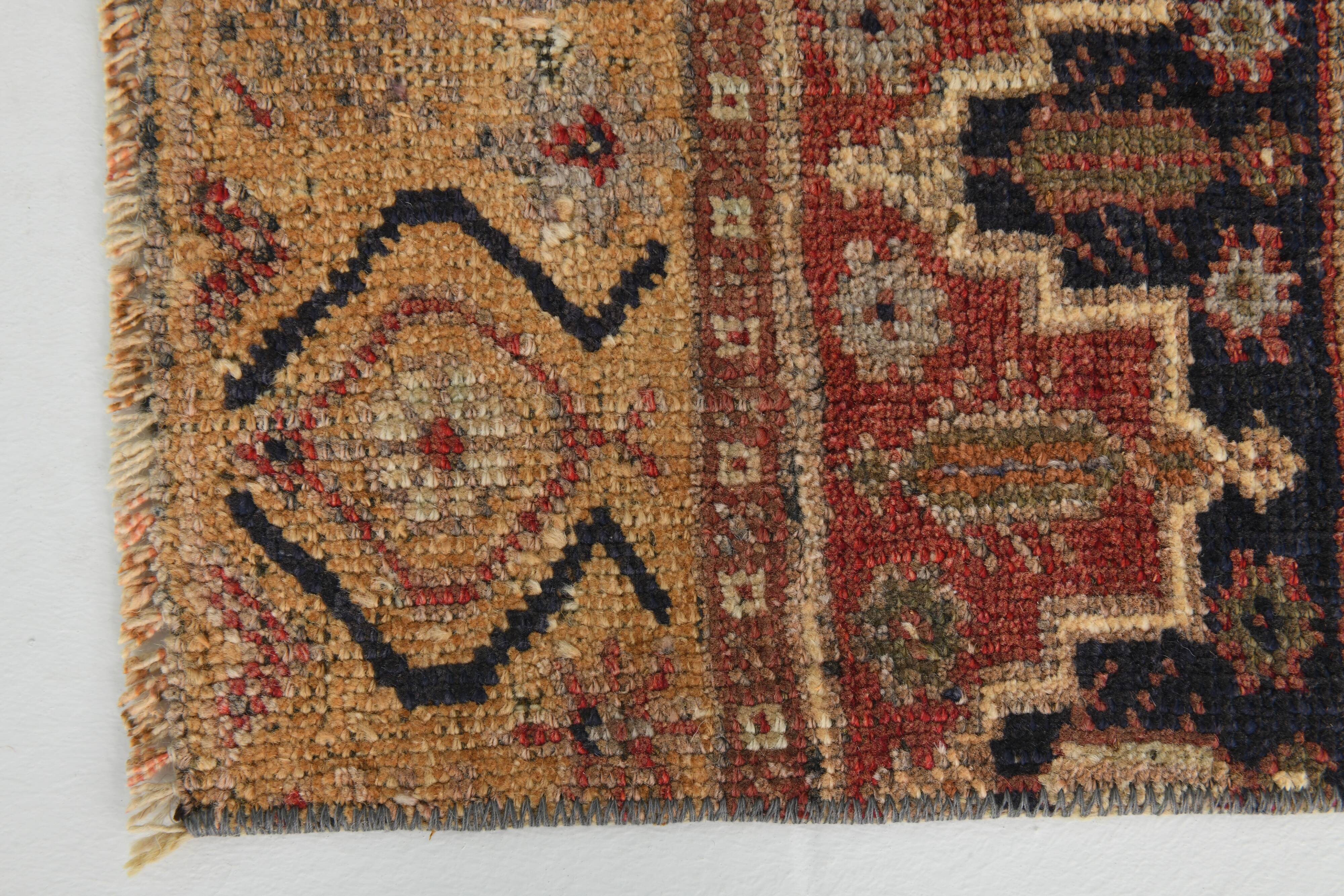 2x7 Small Size Vintage Runner Rug, 69x220Cm