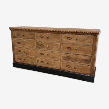 Oak trade furniture with 12 “armourer” drawers