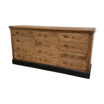 Oak trade furniture with 12 “armourer” drawers