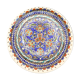 Turkish plate of Kutahya with floral and ethnic motifs