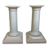 Pair of column candlesticks