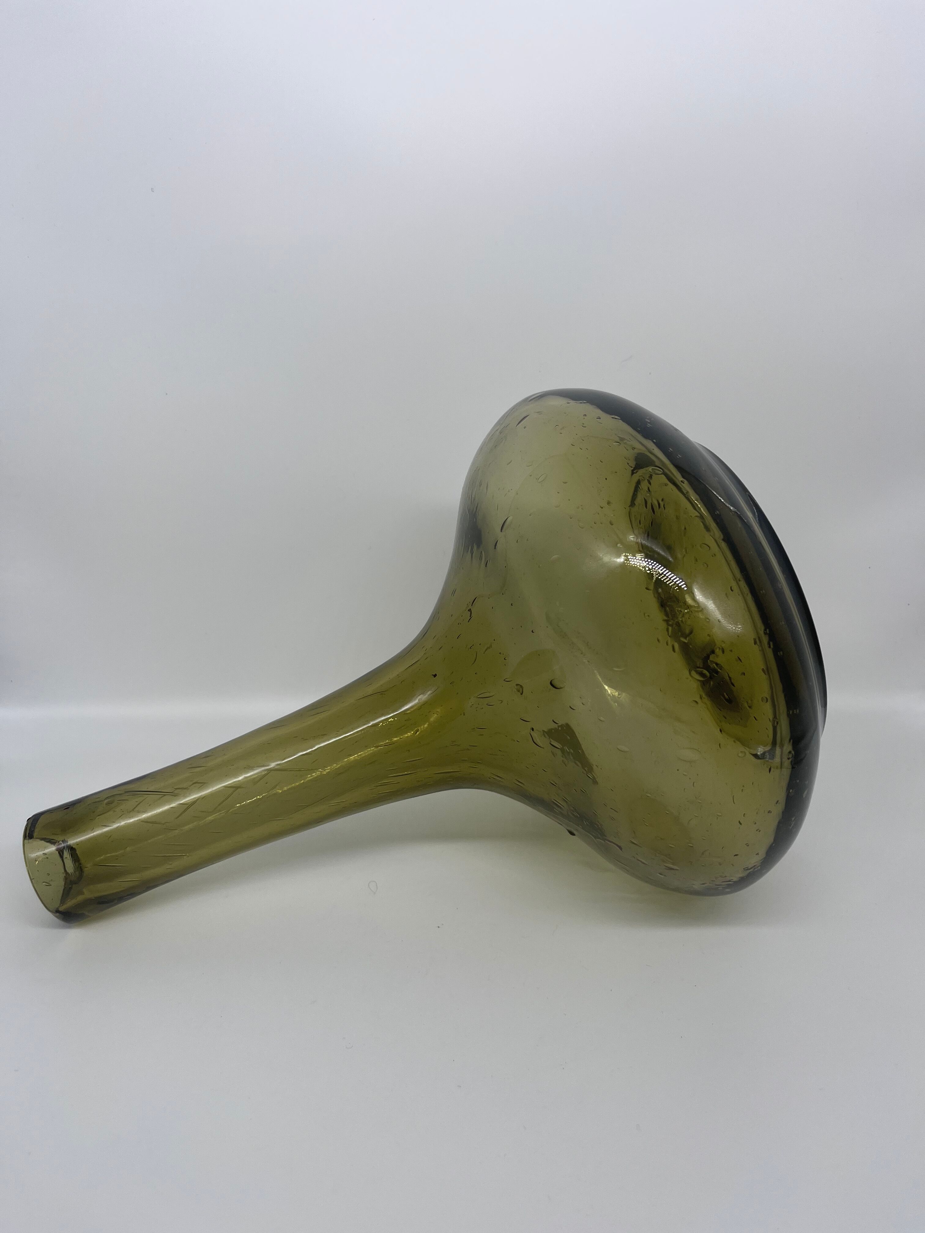 Bubble glass vase